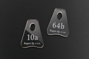 Brelok akrylowy, hotelowy mały - PIOTRUŚ - BA001