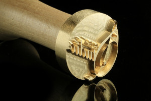 Stempel do odbijania logotypu w paście WASABI - średnica stempla 30mm - CNC