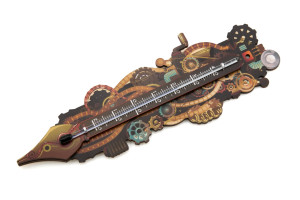 Termometr steampunkowy - cyfrowy druk UV - TER011