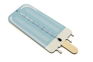 Termometr wakacyjny w kształcie loda - cyfrowy druk UV - TER003