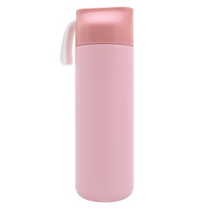 Termos ze stali nierdzewnej z grawerem - różowy - 600 ml - TRM012