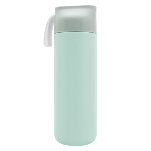 Termos ze stali nierdzewnej z grawerem - turkusowy - 600 ml - TRM011