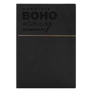 Notes LAREN z dowolnym grawerem - wym. 148x210 mm (format A5) - NOT025