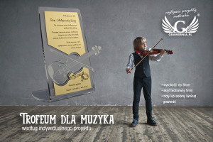 TROFEUM DLA MUZYKA - wg indywidualnego projektu - model DTA11