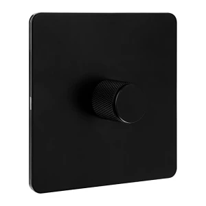 VERTICANA® WALL DIMMER 1-WAY BLACK - czarny ściemniacz ścienny, pojedynczy
