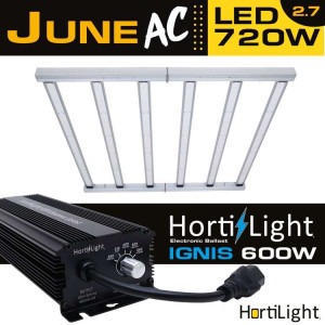 HortiLight June LED 720W 2.7 µmol/J + zasilacz