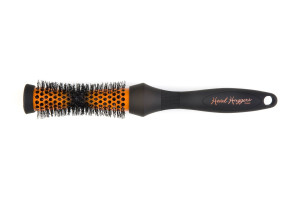 Denman Rondborstel Head Huggers zwart/ oranje 25mm