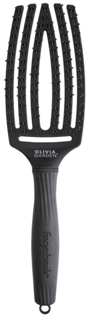 Olivia Garden Fingerbrush Care Iconic Double Zwart Medium