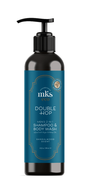 MKS-Eco MEN Double Hop Men's 2 in 1 Shampoo&Body Wash Sandalwood 296ml