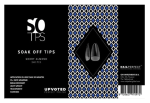 NailPerfect UPVOTED Soak Off Tips Short Almond 240st