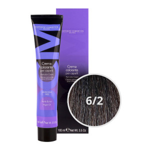 DCM Hair Color Cream Ammonia Free 6/2 Ash 100ml
