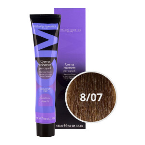 DCM Hair Color Cream Ammonia Free 8/07 Brown 100ml