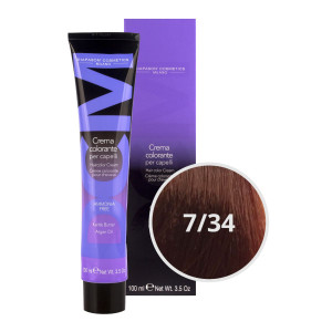 DCM Hair Color Cream Ammonia Free 7/34 Gold 100ml