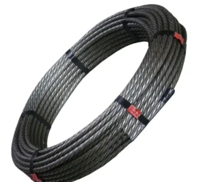 Lina stalowa 10mm do zrywki drewna 2160N/mm2 IWRC 50m