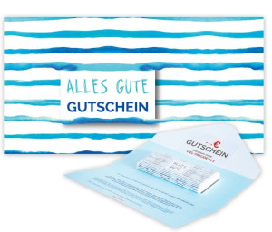 Obst-Geschenkbox Gutschein-Karte "Alles Gute" mit Schokolade von Hansen Obst
