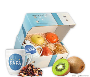 Obst-Geschenkbox Bester Papa von Hansen Obst