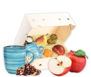 Obst-Geschenkbox Kleine Auszeit von Hansen Obst