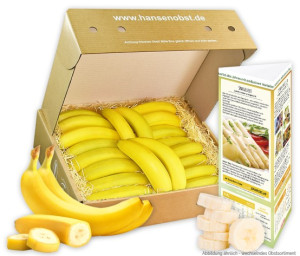 Obst-Geschenkbox Mitarbeiter-Bananen-Obstbox von Hansen Obst
