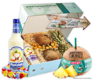 Obst-Geschenkbox Beach Party von Hansen Obst