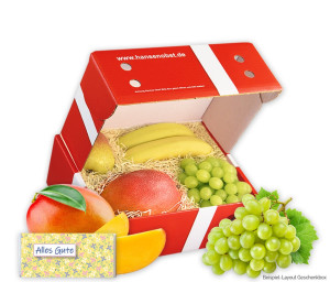 Obst-Geschenkbox Alles Gute von Hansen Obst