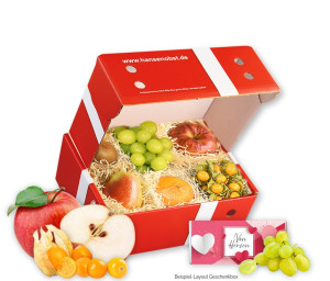 Obst-Geschenkbox Von Herzen von Hansen Obst