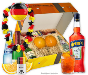 Obst-Geschenkbox WM-Flair: Aperol Spritz von Hansen Obst