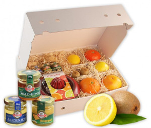 Obst-Geschenkbox Gute Besserung von Hansen Obst