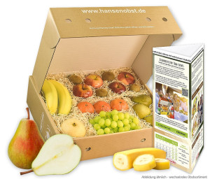 Obst-Geschenkbox Mitarbeiter-Obstbox von Hansen Obst