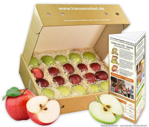 Obst-Geschenkbox Mitarbeiter-Apfel-Obstbox von Hansen Obst