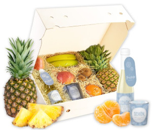 Obst-Geschenkbox Schön, dass es dich gibt von Hansen Obst