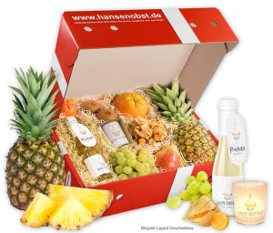 Obst-Geschenkbox Happy Birthday von Hansen Obst