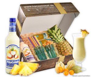 Obst-Geschenkbox Pinacolada Cocktail Box von Hansen Obst