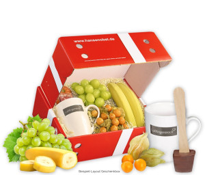 Obst-Geschenkbox Lieblingsmensch von Hansen Obst