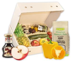 Obst-Geschenkbox 2-Gänge-Menü von Hansen Obst