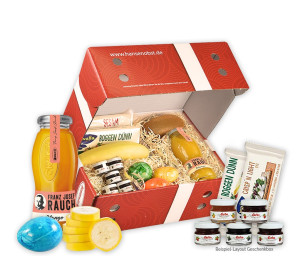 Obst-Geschenkbox Wanderbuddy-Box von Hansen Obst