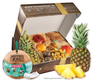 Obst-Geschenkbox Karibik von Hansen Obst