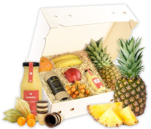 Obst-Geschenkbox Mom's Likörchen von Hansen Obst