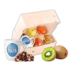 Obst-Geschenkbox Bester Papa von Hansen Obst