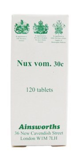 Ainsworths DAMAGED BOX Nux Vom 30c - 120 tabs