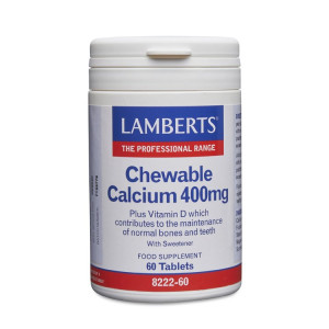 Lamberts Chewable Calcium 400mg - 60 Tabs