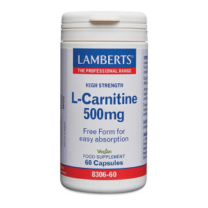 Lamberts L Carnitine 500mg - 60 Caps