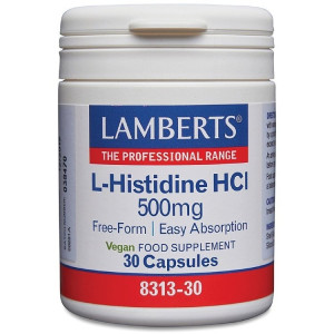 Lamberts L Histidine HCI 500mg - 30 Caps