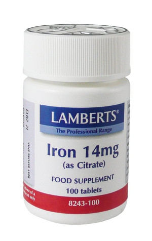 Lamberts Iron 14mg - 100 Tabs