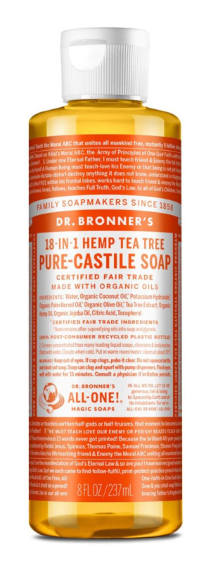 Dr Bronner's Tea Tree Castile Liquid Soap - 237ml