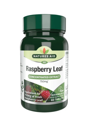 Natures Aid Raspberry Leaf - 60 tabs