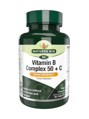 Natures Aid Vitamin B Complex 50 + C - 90 tabs