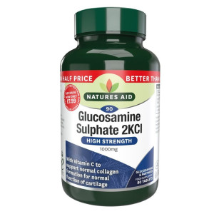 Natures Aid Glucosamine Sulphate 2KCl 1000mg - 90 tabs
