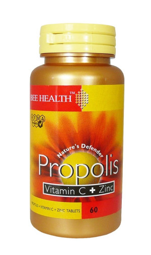 Bee Health Propolis Vitamin C plus Zinc - 60 tabs