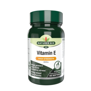 Natures Aid Vitamin E 400iu - 60 softgels