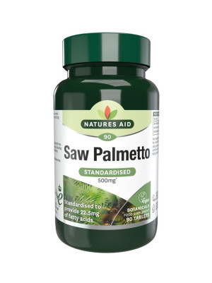Natures Aid Saw Palmetto 500mg - 90 tabs